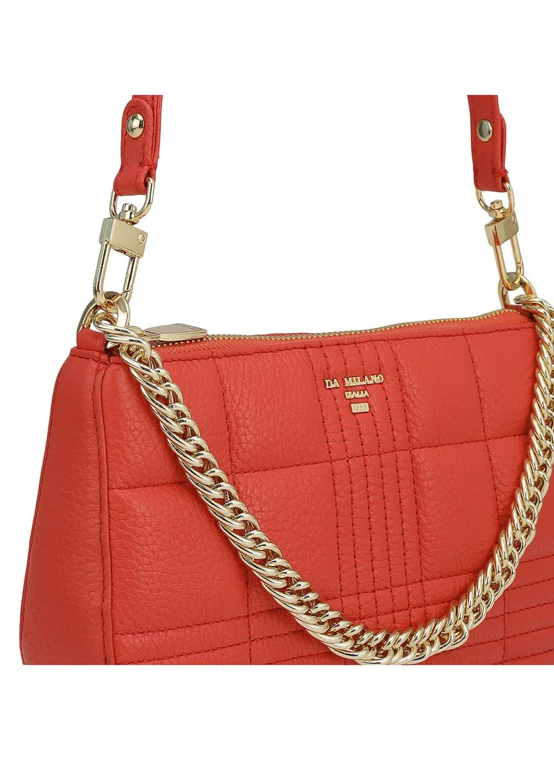 Da Milano  Da Milano Genuine Leather Red Sling Bag for Women | Best Price UAE