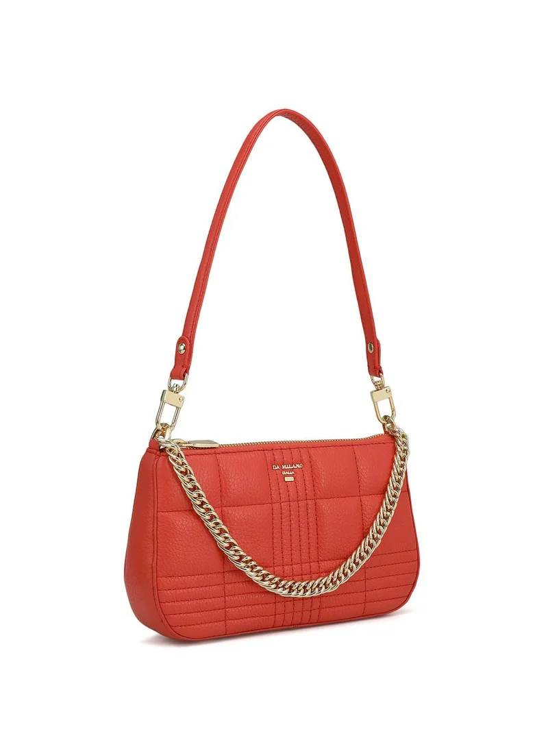 Da Milano  Da Milano Genuine Leather Red Sling Bag for Women | Best Price UAE