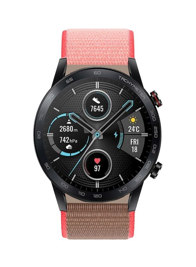 NIBEMINENT Replacement Band For Huawei Honor MagicWatch 2 46mm Neon Pink - Image 1