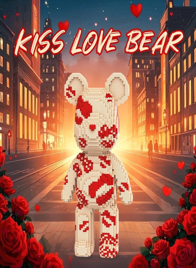DAHONPA Animal Kiss Love Bear Micro Building Blocks Set with Storage Drawer (7220 Pieces), Gift for Adults and Kids - Image 5