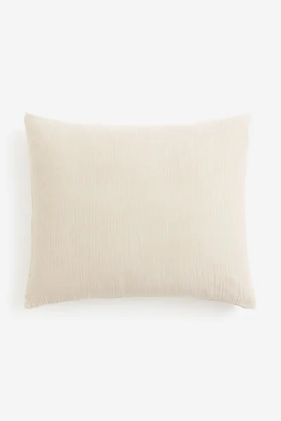 H&M Cotton Muslin Pillowcase