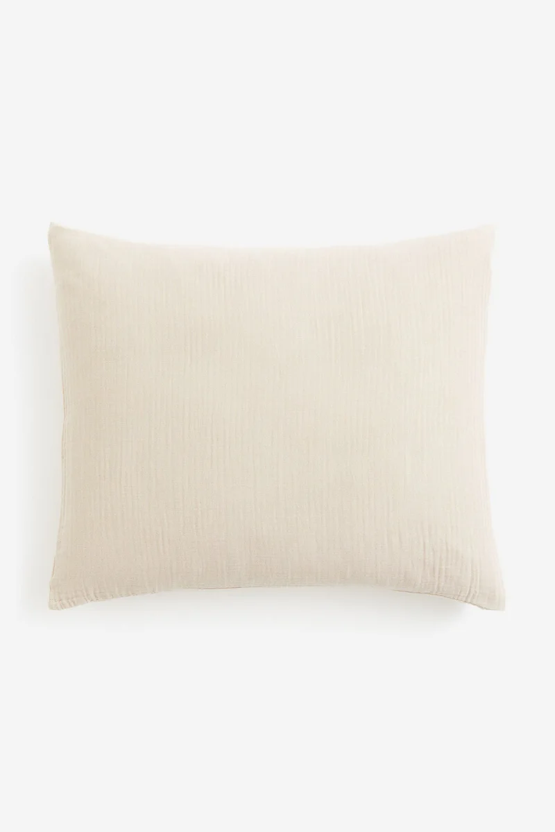 H&M Cotton Muslin Pillowcase