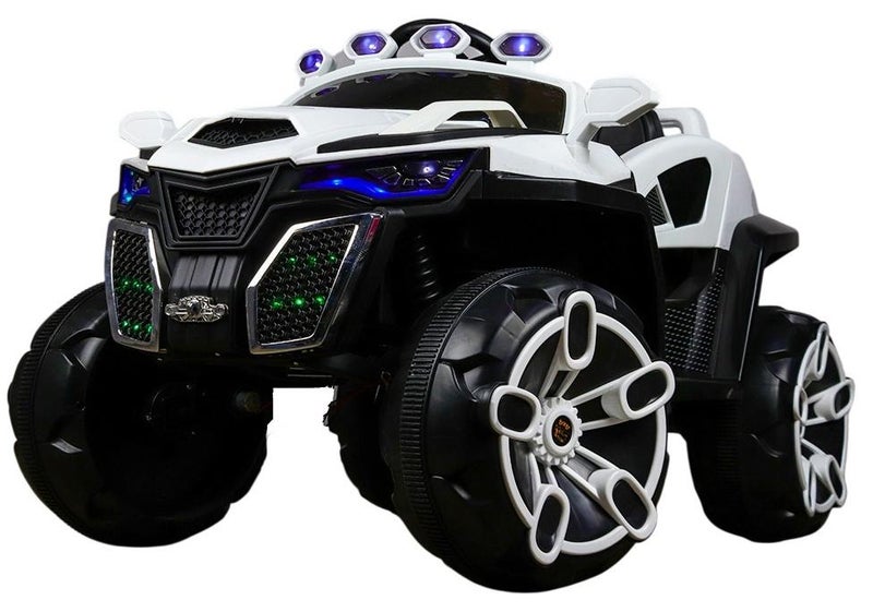 Dream Land Jim Electric Rides on Car for Kids with Remote Control - White - D-HB137 - Image 1