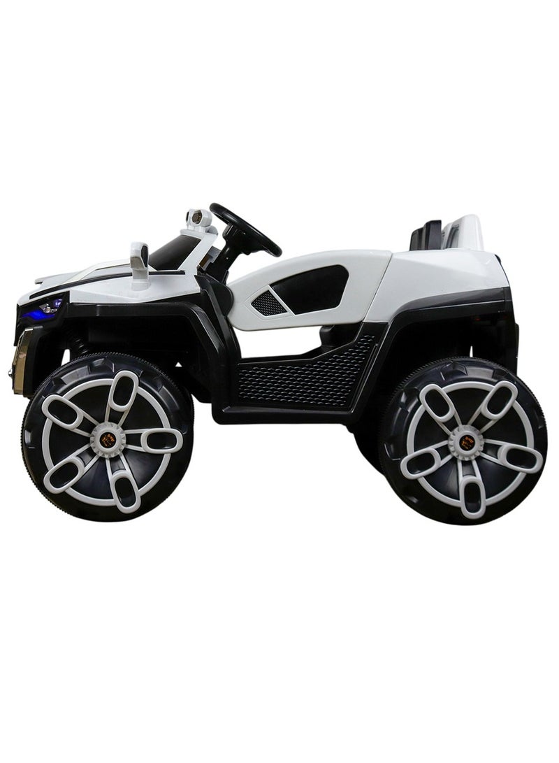 Dream Land Jim Electric Rides on Car for Kids with Remote Control - White - D-HB137 - Image 2