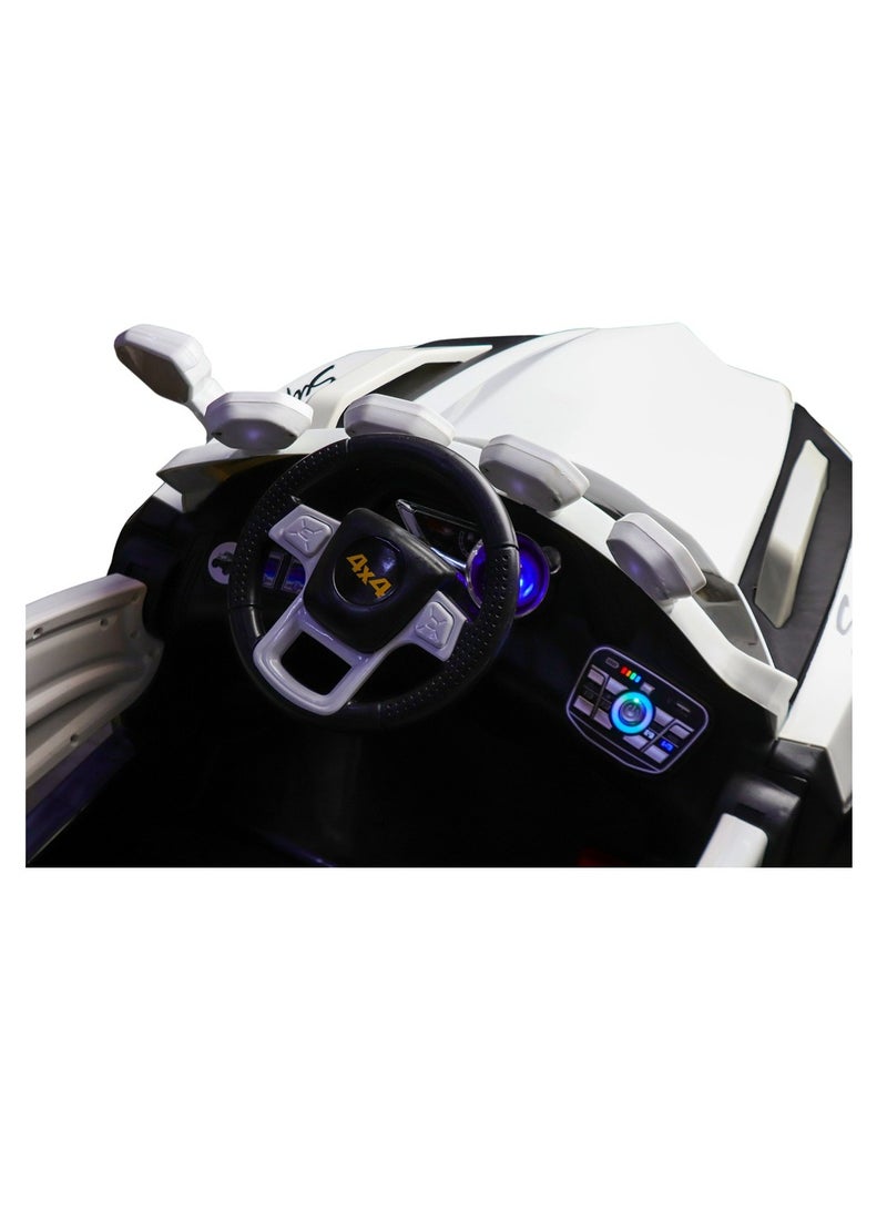 Dream Land Jim Electric Rides on Car for Kids with Remote Control - White - D-HB137 - Image 5