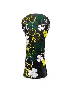 Golf Club Head Covers, Lucky Clover Golf Head Cover Club Headcover for Drivers Fairway Woods Hybrid Fit Oversized Club Men Women