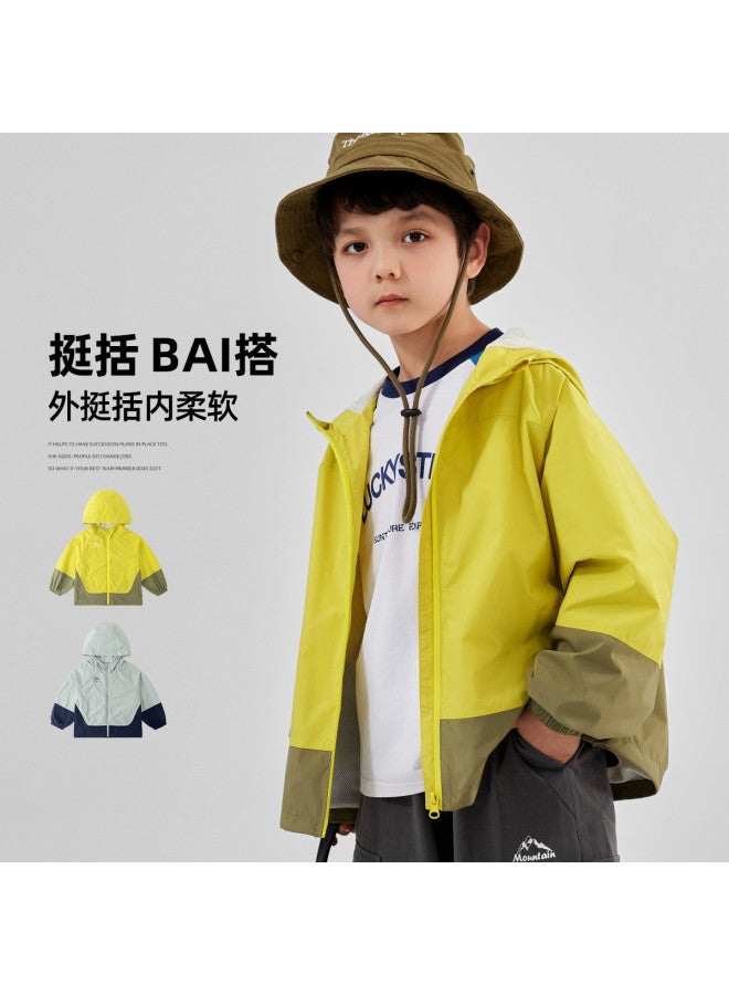 Doodle Home boys' Hooded Windbreaker Jacket - Autumn Outerwear For Kids & Teens - Image 4