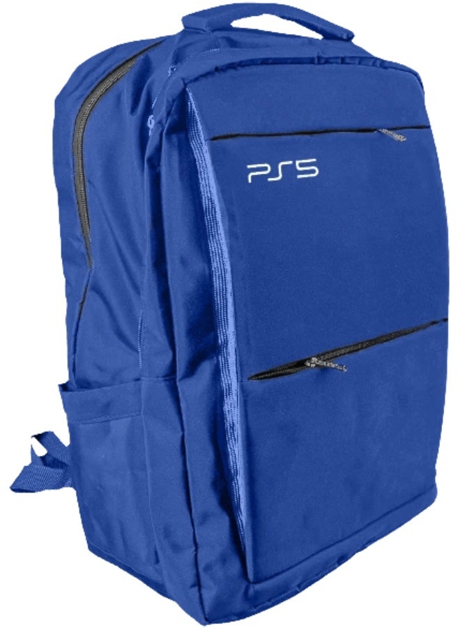 BackPack Bag for PS5 Game Console Storage - Blue  - Image 1