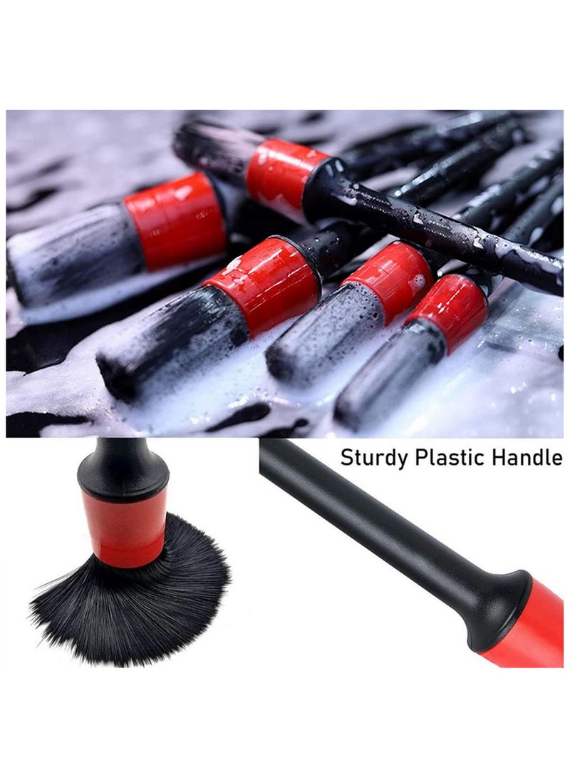 15pcs Car Cleaning Brush Set Car Wheel Brush Cleaning Kit Dashboard Accessories Air Outlet Cleaning Brush Beauty Brush Auto Detailing Tools Interior Exterior Cleaning Brushes for Cars - Image 4