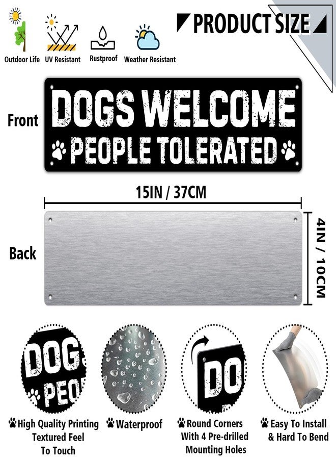 Rasonus Dog Gifts for Women Funny Wall Decor for Dachshund, Golden Retriever, German Shepherd, French Bulldog, Black Lab, Poodle & More - Pug & Corgi Gifts for Corgi Lovers Tin Sign - Image 2