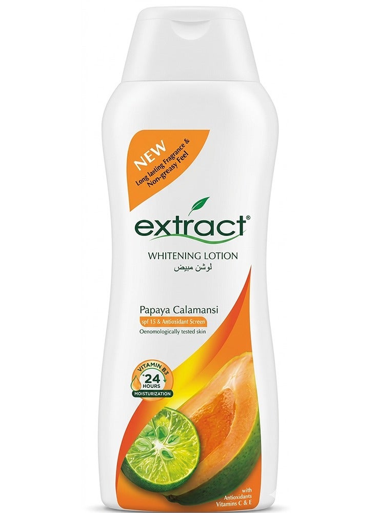 Extract Whitening Lotion – Papaya Calamansi with SPF 15 & 24H Moisturization,200ML