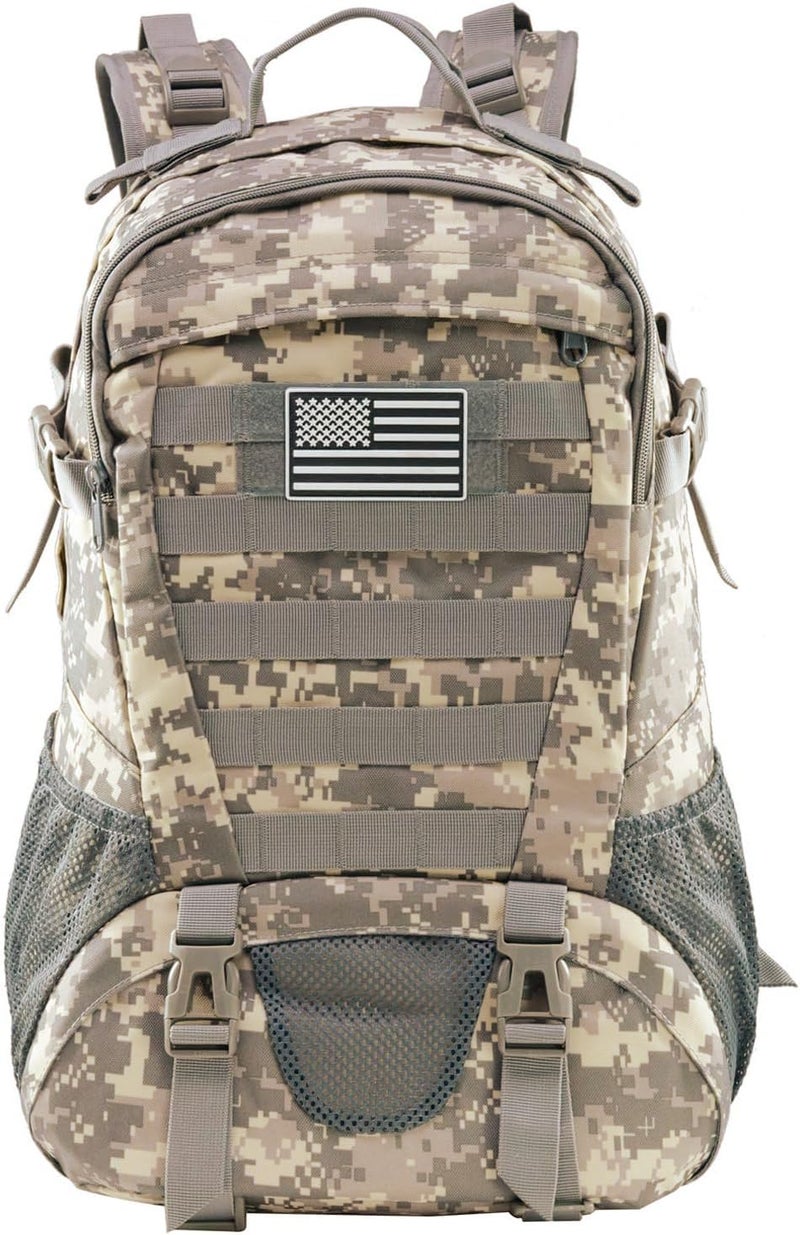 Jueachy Tactical Backpack for Men Hunting Backpack EDC Rucksack Military Hiking Camping Daypack with USA Flag Patch - Image 1