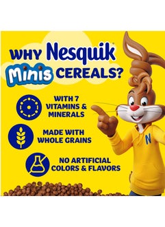 Nesquik Minis Chocolate Flavoured Breakfast Cereal  - Image 3