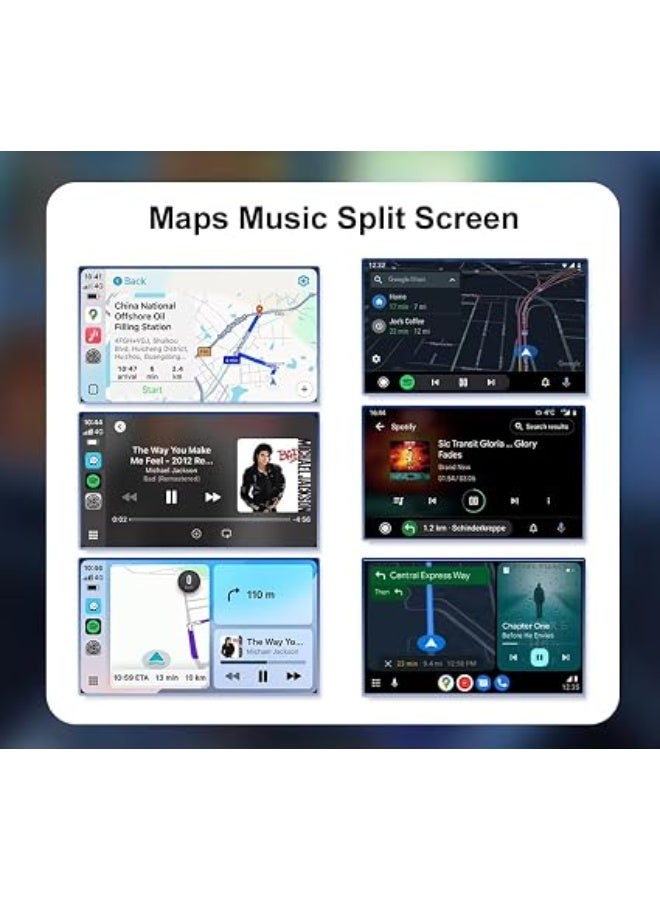 Carlinkit CarLife to Wireless CarPlay & Android Auto Adapter for Cars with Wired Baidu CarLife, Compatible with Hyundai, Nissan, Chery, Kia, Geely, Toyota, Honda ENS1 & More (Carplay+Android auto) - Image 3