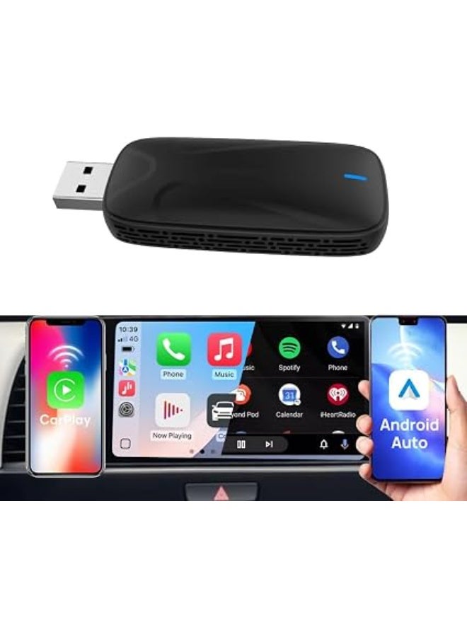Carlinkit CarLife to Wireless CarPlay & Android Auto Adapter for Cars with Wired Baidu CarLife, Compatible with Hyundai, Nissan, Chery, Kia, Geely, Toyota, Honda ENS1 & More (Carplay+Android auto) - Image 2