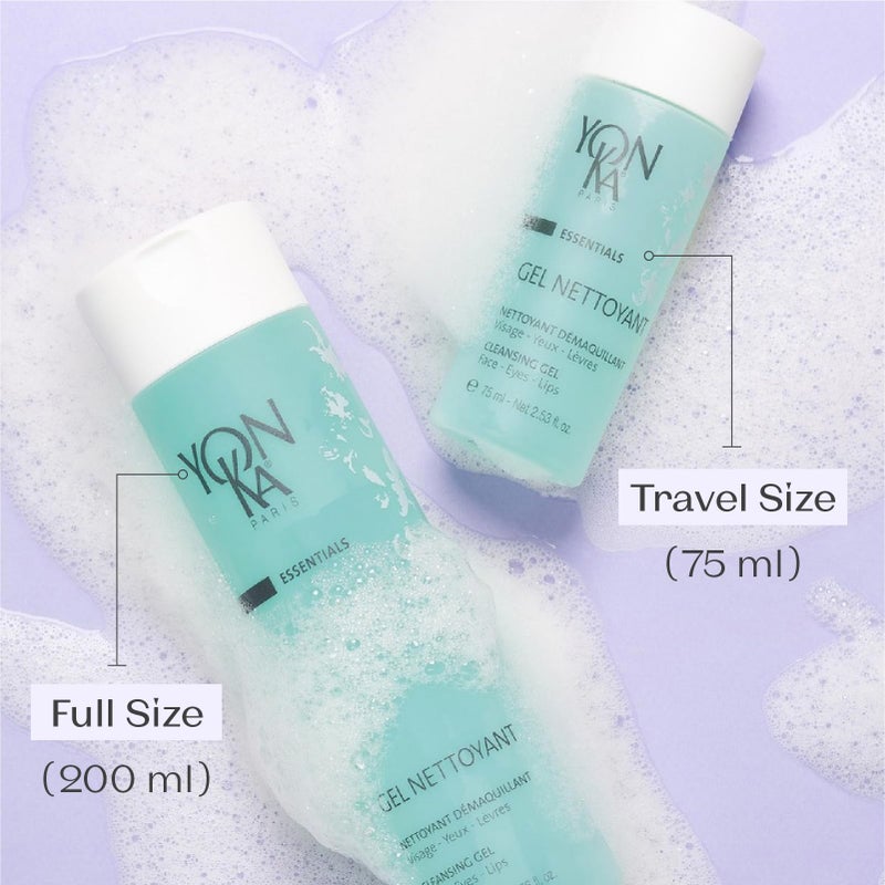 Yonka Gel Cleanser | Gentle Foaming Face Wash & Makeup Remover | Cleanses Pores and Balances Skins pH with Red Algae & Amino Acids | For Acne Prone & Oily Skin | Paraben-Free | Travel Size 2.53 fl oz - Image 3