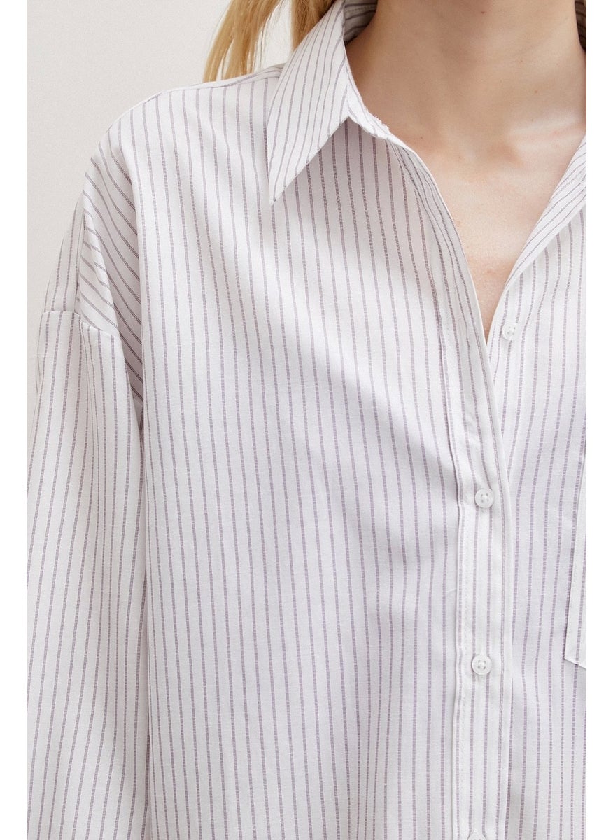 Striped Cotton Shirt Ecru - pzsku/Z6E0ECB9A1E3484EC0E24Z/45/_/1741336263/73200a89-6b06-47c7-a5a0-645ba73231dd