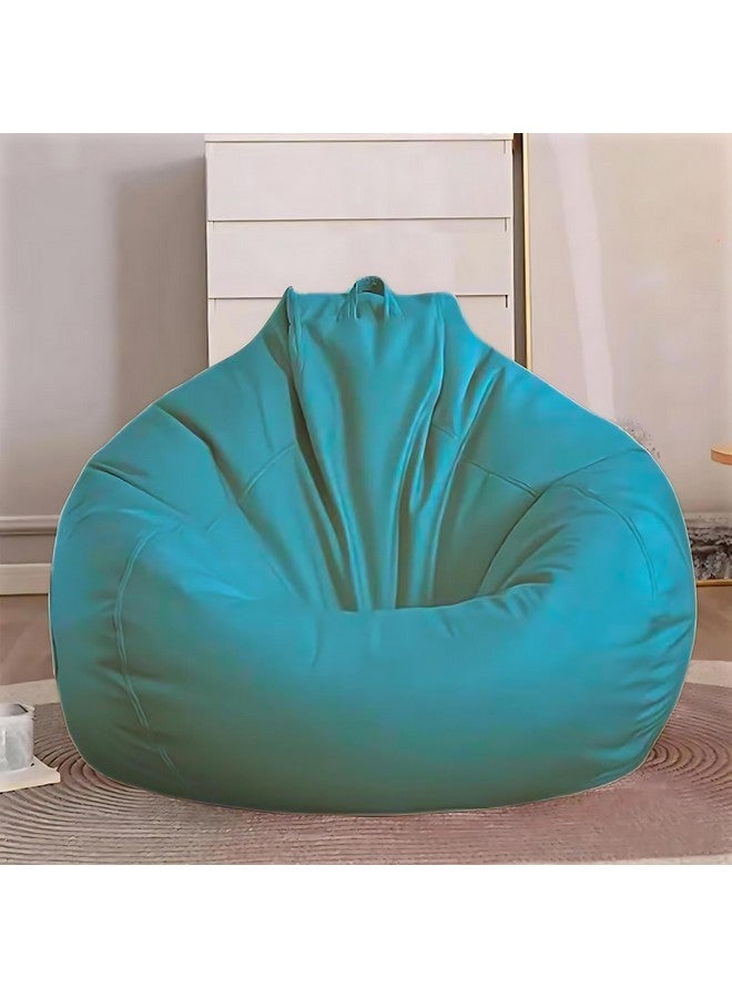 KAM'S LIEU KAM'S LIEU Faux Leather 4XL Bean Bag Cover (Withouit Beans) Only Color- (Aqua) - Image 2