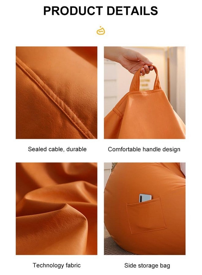 KAM'S LIEU KAM'S LIEU Faux Leather 4XL Bean Bag Cover (Withouit Beans) Only Color- (Aqua) - Image 3