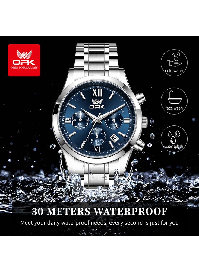 OPK Men'S Watch Waterproof Six-Pin Calendar Multi-Function Quartz Watch 6052 - Image 1