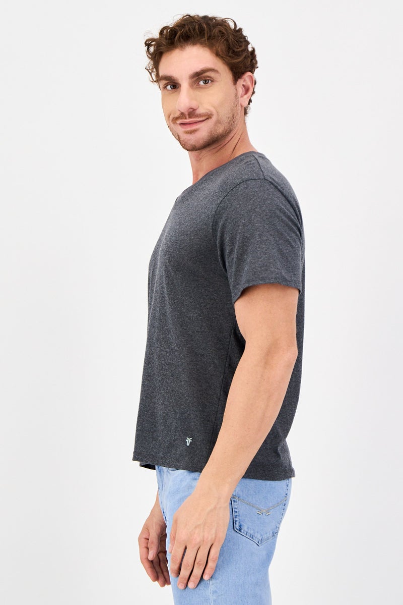 Frye Men 4 Pieces Crew Neck Brand Logo Short Sleeve T-Shirt, Multicolor - Image 2