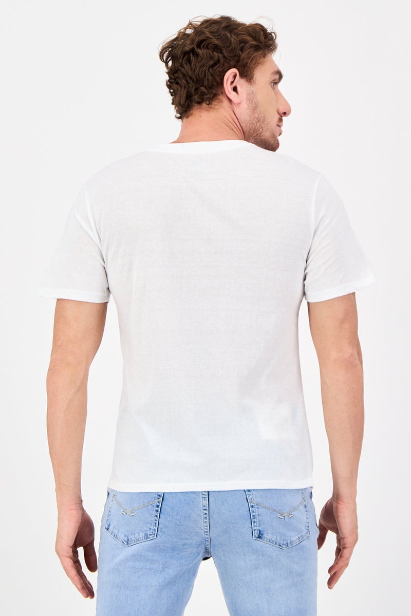 Frye Men 4 Pieces Crew Neck Brand Logo Short Sleeve T-Shirt, Multicolor - Image 4