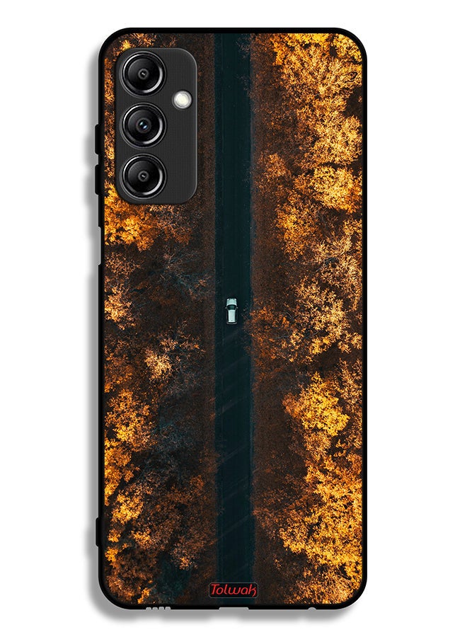 Tolwak Samsung Galaxy A14 5G Protective Case Cover Road In Autumn Trees - Image 1