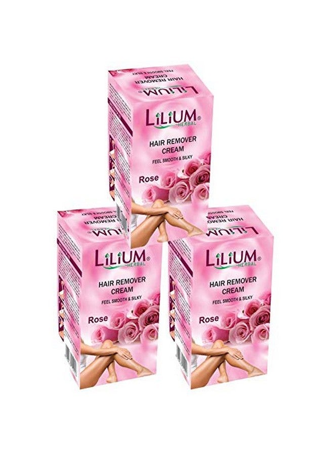 Lilium Rose Hair Removal Cream 40g Pack of 3