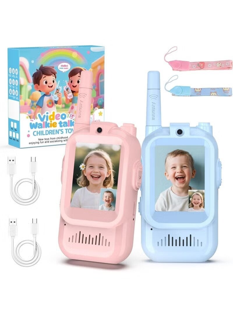 ELTRAZONE Kids Video Chat Toy with Camera Rechargeable 2 Pack – Interactive Talking Toy Phones for Children, Real Time Video Call Toy, Photo & Video Recording, Safe Kids Communication Toy, Educational Pretend Play Gift for Boys & Girls - Image 1