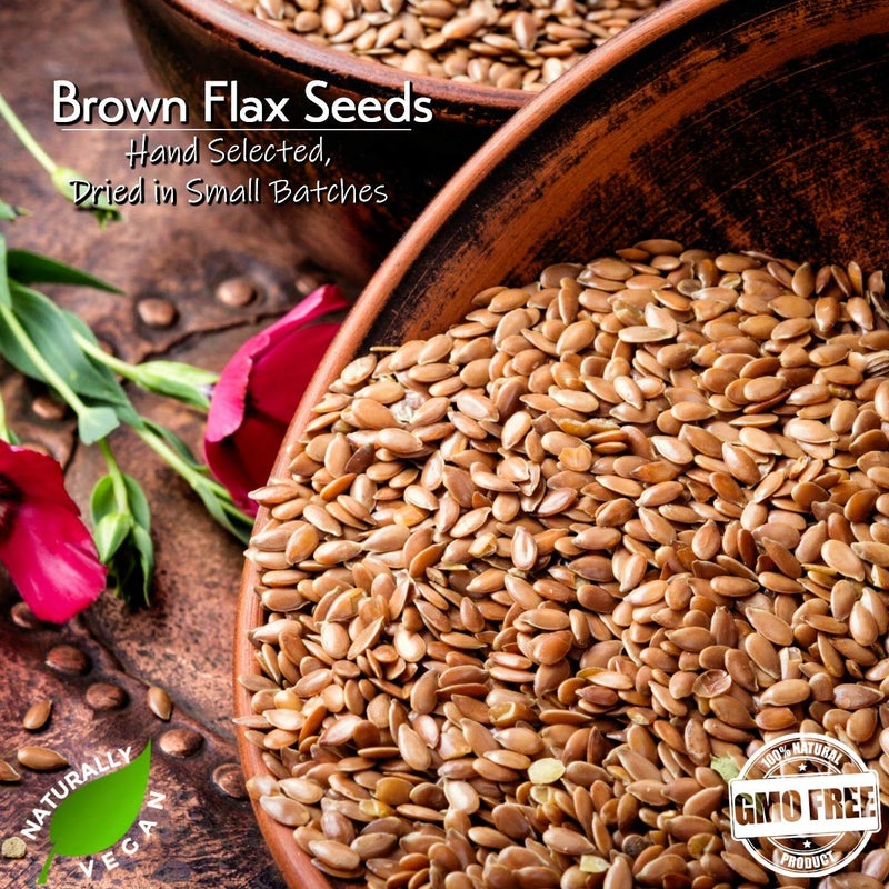 GERBS Raw Brown Flax Seeds 4 lbs. | No Artificial Additives, Non-GMO, Resealable Bag | Naturally Mild & Nutty Crunch | Top 14 Allergen-Free - Image 5