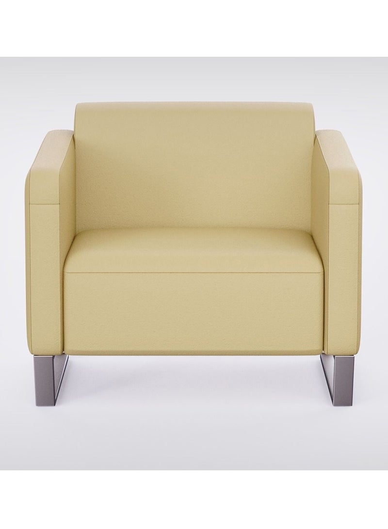 Mahmayi 2850 Single Seater PU Sofa - Sandal 74x78x77 Cm - Image 2