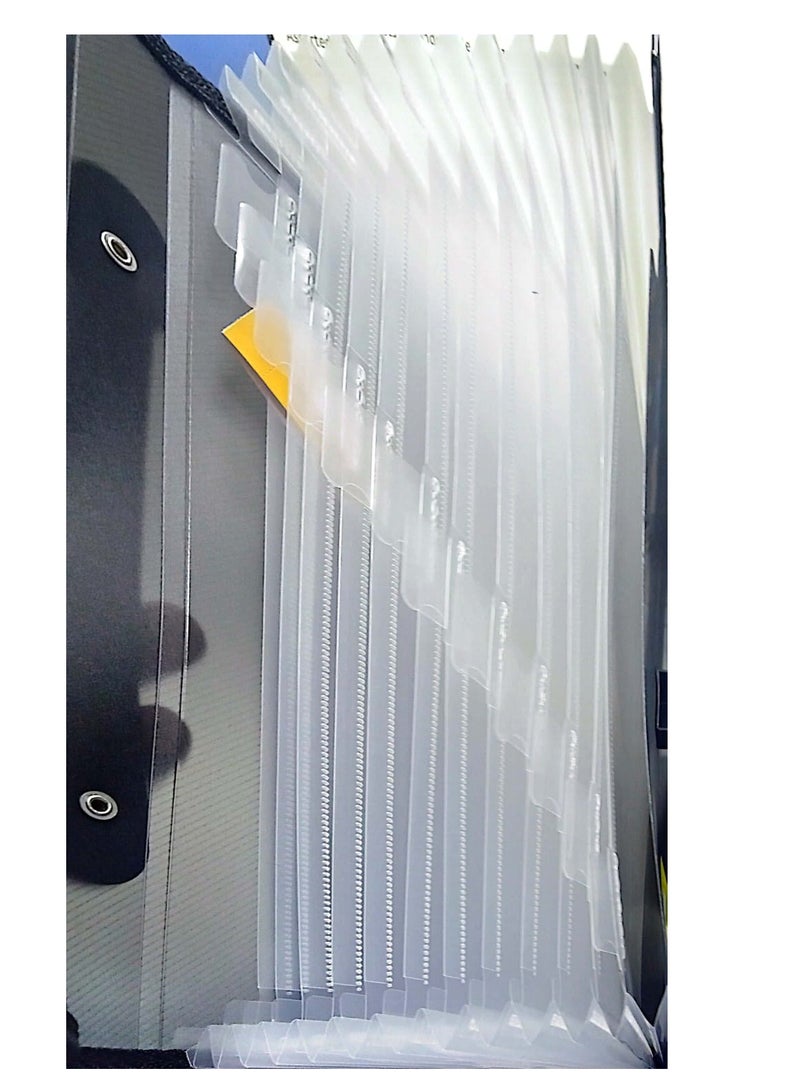 Deli 13-Pocket A4 Size Expanding File Black - Image 3