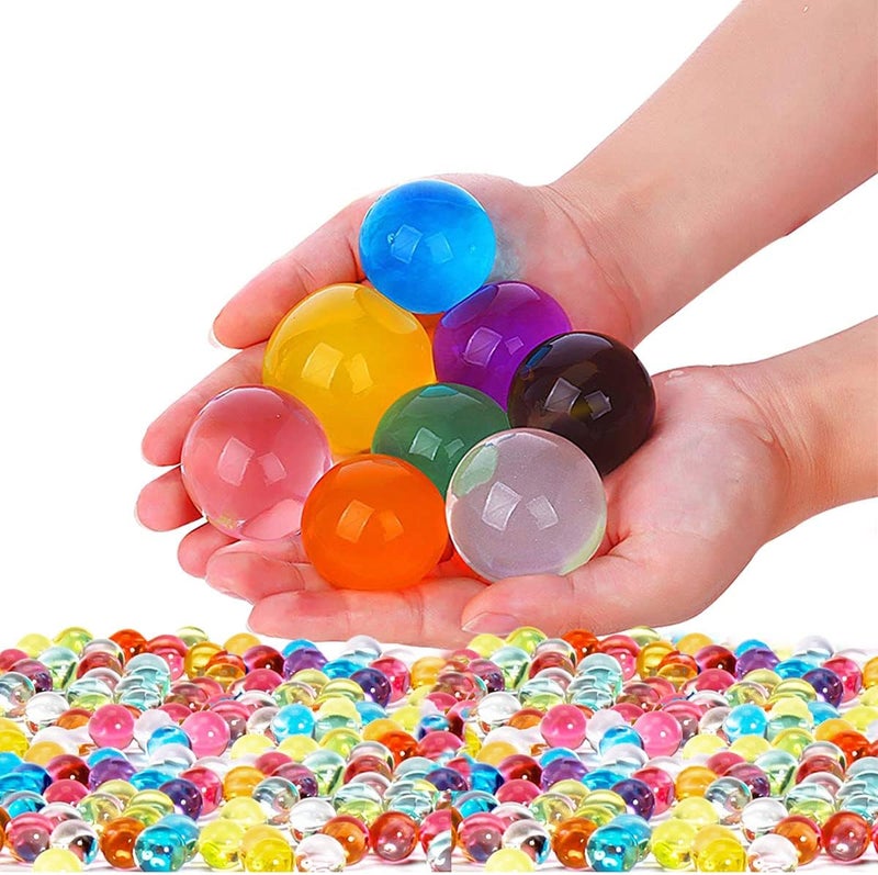 Leeche Non-Toxic Water Gel Beads Kit - 300 Giant & 20000 Small Beads Variety Pack for Home Decoration, Wedding Centerpieces, Plant Decoration, Vase Filler, Foot Spa - Image 1