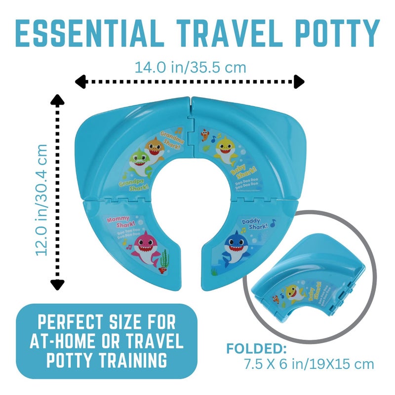 Nickelodeon Baby Shark Folding Potty Seat - Travel Potty Training Seat - Image 2