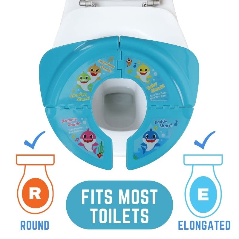 Nickelodeon Baby Shark Folding Potty Seat - Travel Potty Training Seat - Image 4