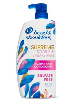 Head & Shoulders Head & Shoulders Supreme Sulfate Free Conditioner with Argan Oil, Anti-Dandruff Treatment, Soothe & Strengthen Hair & Scalp, 28.2 Fl Oz  - Image 1