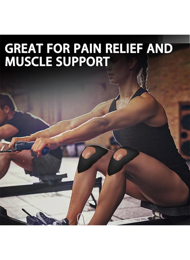 Lemon 4 Pcs Kinesiology Tape for Knees, Precut Kinesiology Tape for Knee Pain Relief & Support, Waterproof & Elastic Athletic Tape for Knee Stability, Breathable & Comfortable Kinesiology Tape Precut - Image 5