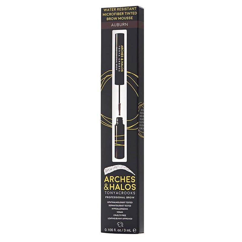 Arches & Halos Arches and Halos Microfiber Tinted Brow Mousse - Richly Pigmented Eyebrow Shaper - Water Resistant Filler Pen - Vegan - Auburn - 0.11 oz - Image 4