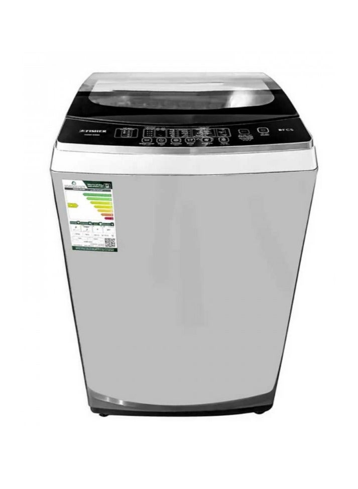 Fisher 10 kg Top Load Washing Machine - Sleek Silver Design with Advanced Cleaning Technology and Superior Efficiency for Effortless Laundry! - Image 2