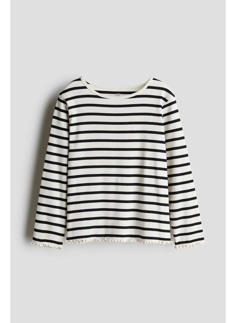 اتش اند ام Long-sleeved jersey top