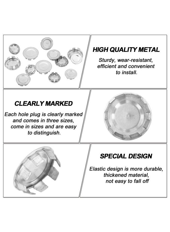 Yaocom 12 Pcs Knockout Seal Electrical Box Knockout Plugs Round Steel Removable Seal Various Sizes for Closure Unused Box Outlets (1/2 Inch) - Image 3