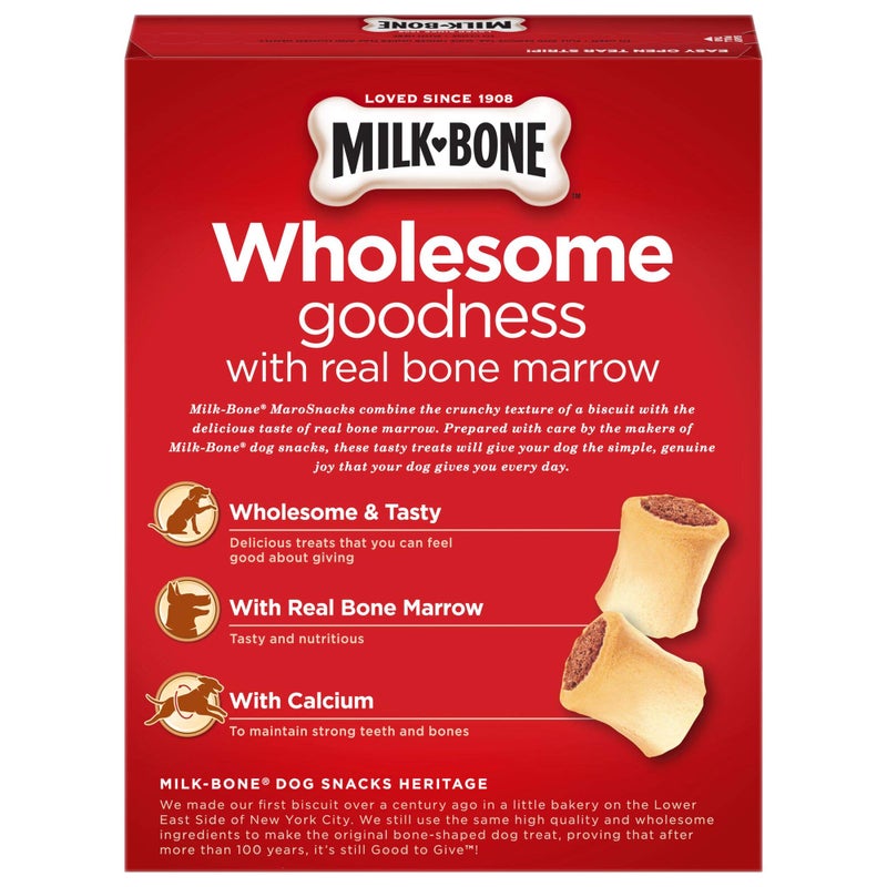 Milk-Bone MaroSnacks Dog Treats, Beef, 15 Ounce (Pack of 6) with Real Bone Marrow and Calcium - Image 2