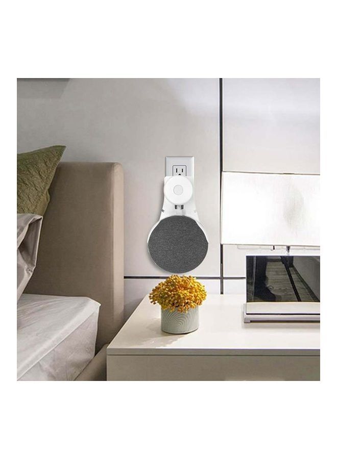 NIBEMINENT Wall Mounted Mini Speaker Holder White - Image 2