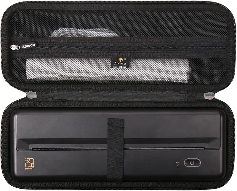 Aproca حافظة تخزين صلبة واقية سوداء من أبركا لطابعات HPRT MT810 المحمولة والإكسسوارات - Image 1