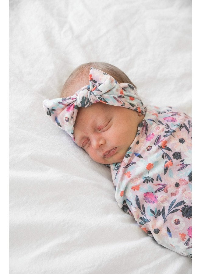 Copper Pearl Copper Pearl Baby Bows: Stylish Headbands for Baby Girls, Premium Soft and Stretchy Baby Headbands, Perfect for Newborns, Trendy Designs - Morgan - Image 4