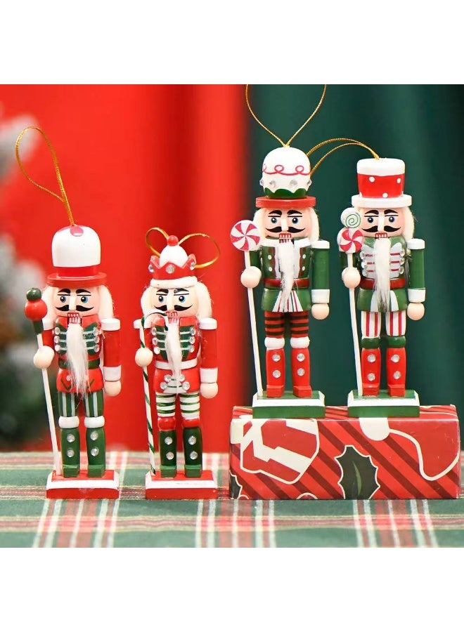 Royal Soldier Nutcracker Christmas Ornament, Christmas Wooden Ornament 16cm x 1 - Image 1