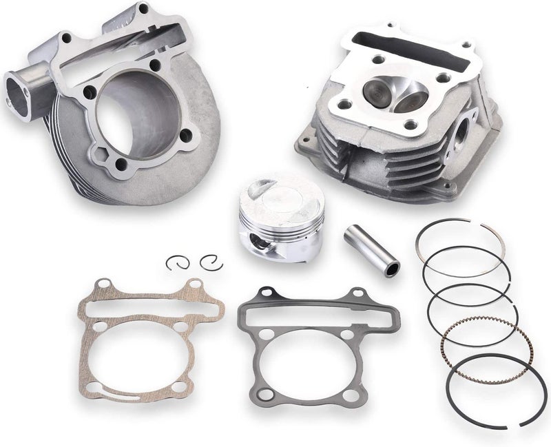 Cleo GY6 180cc Cylinder Head Kit Assy 61mm Big Bore with 69mm Valves for 152QMI 157QMJ Scooter Moped ATV Go Kart Quad - Image 1
