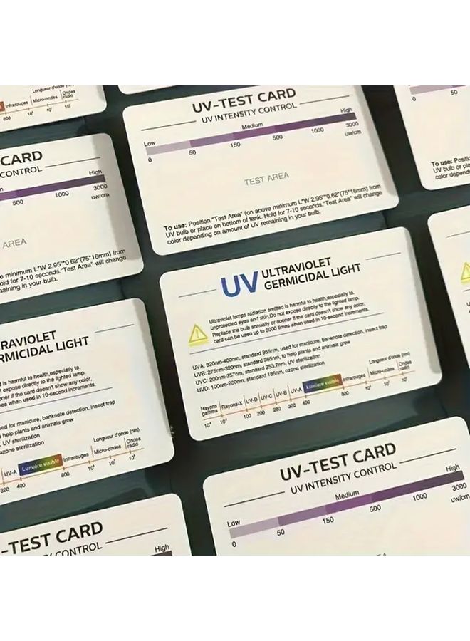 3pcs Durable UV Test Cards for Measuring Light Intensity Battery Free for Outdoor Sports - Image 5