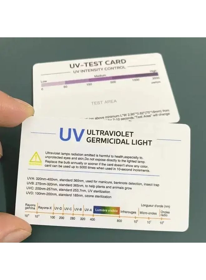 3pcs Durable UV Test Cards for Measuring Light Intensity Battery Free for Outdoor Sports - Image 2