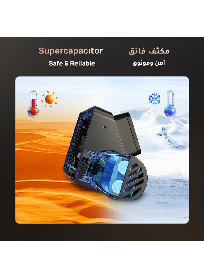 70 ماي كاميرا داش A810S-2 4K أمامية وخلفية، كاميرا سيارة 4K+1080P مع مستشعرات STARVIS 2 ورؤية ليلية HDR، 4G LTE، ADAS وWiFi 6، ركن 24/7، تحكم صوتي، تسجيل متكرر، دعم مكثف فائق 512GB - Image 4